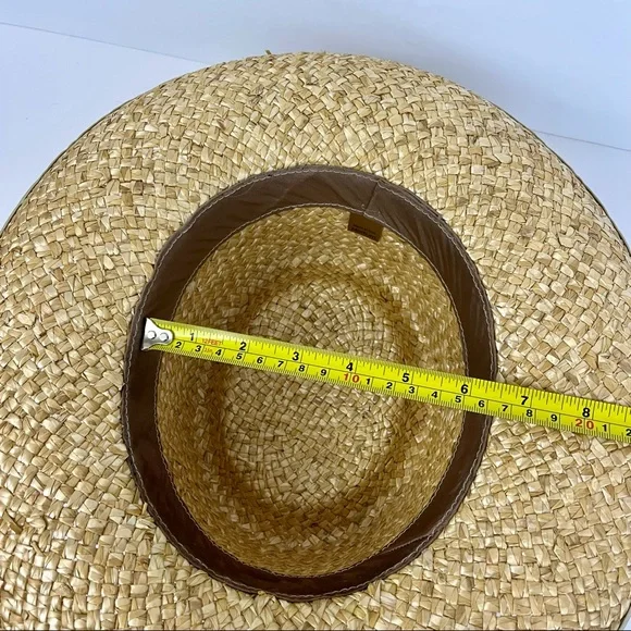 Straw Hat Fruit Fabric Print Made In The USA Size Medium - Picture 7 of 12